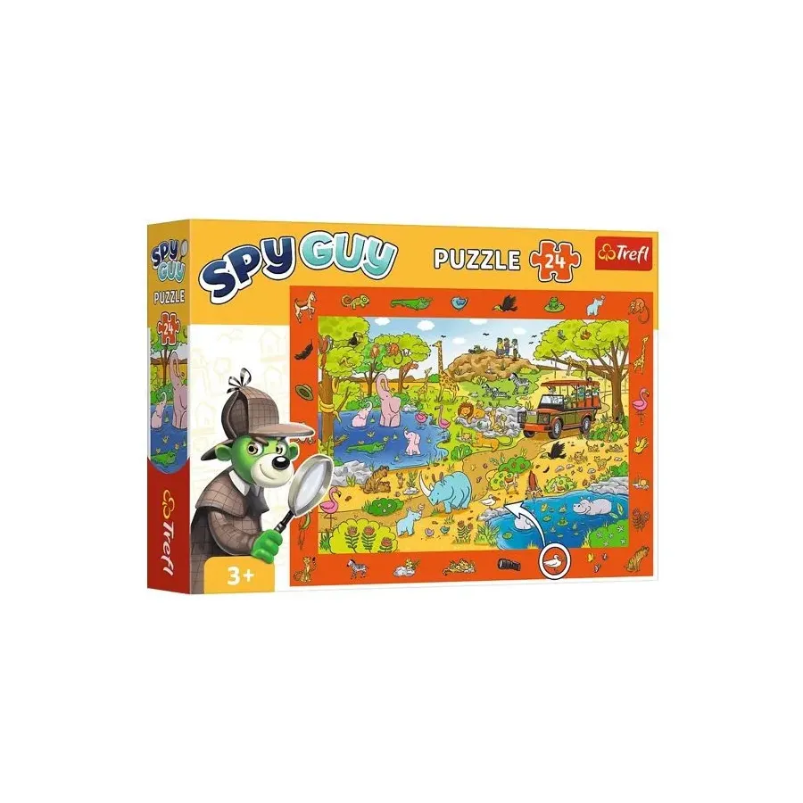 Puzzle 24 elementy Obserwacyjne Spy Guy Safari