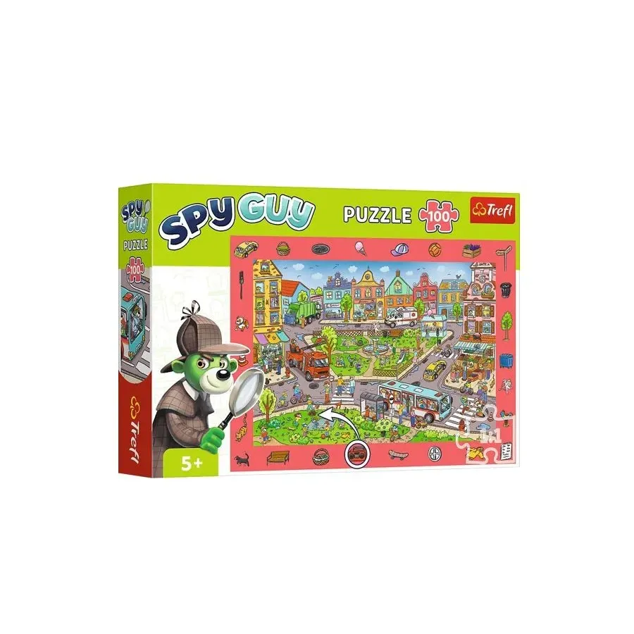 Puzzle 100 elementów Obserwacyjne Spy Guy Miasto