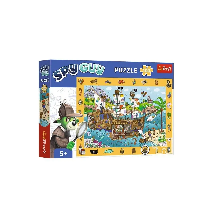 Puzzle 100 elementów Obserwacyjne Spy Guy Statek Piracki