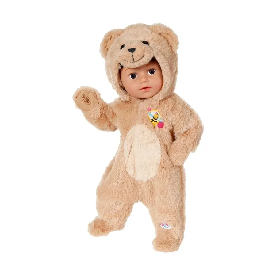 Baby Born Strój niedźwiedzia śpioszki z kapturem