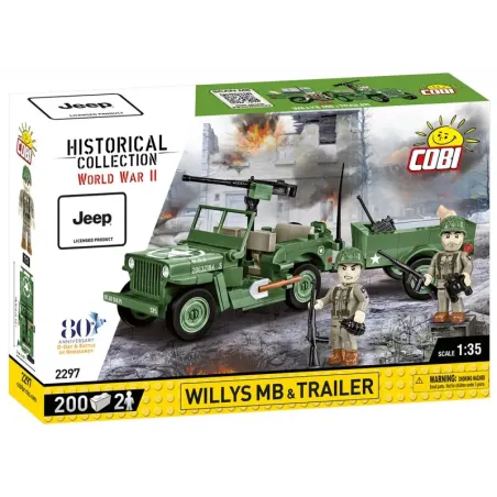 Klocki Willys MB & Trailer