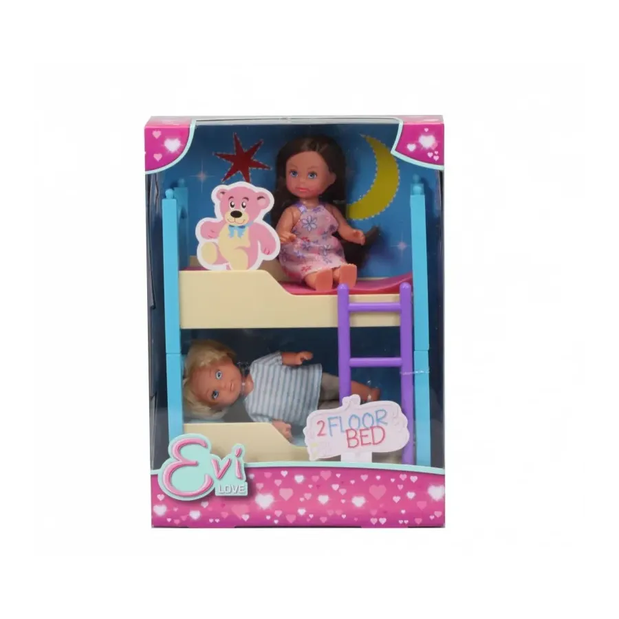 Lalka Evi z piętrowym łóżkiem