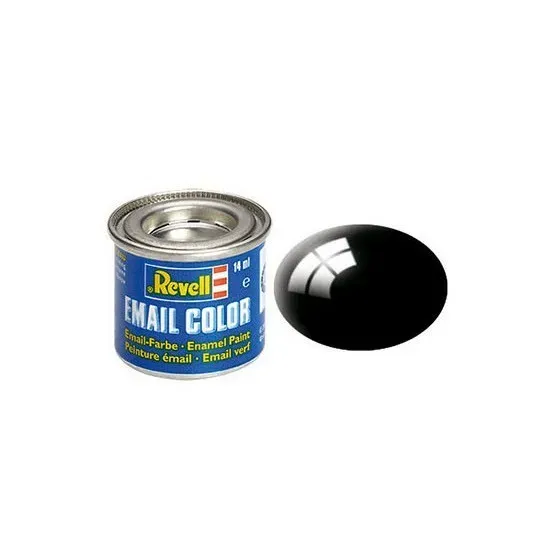 REVELL Email Color 07 Black Gloss 14ml