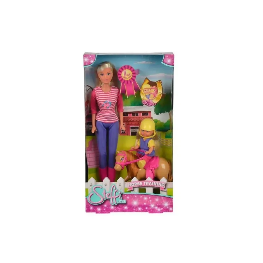 Steffi i Evi z konikiem