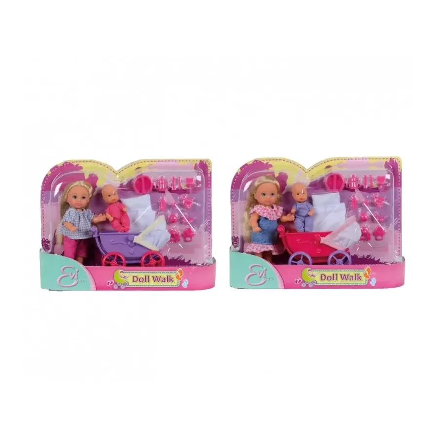 Lalka Evi Love z wózkiem i laleczką
