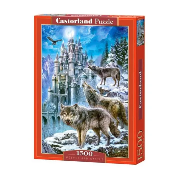Puzzle 1500 elementów Wilki i Zamek