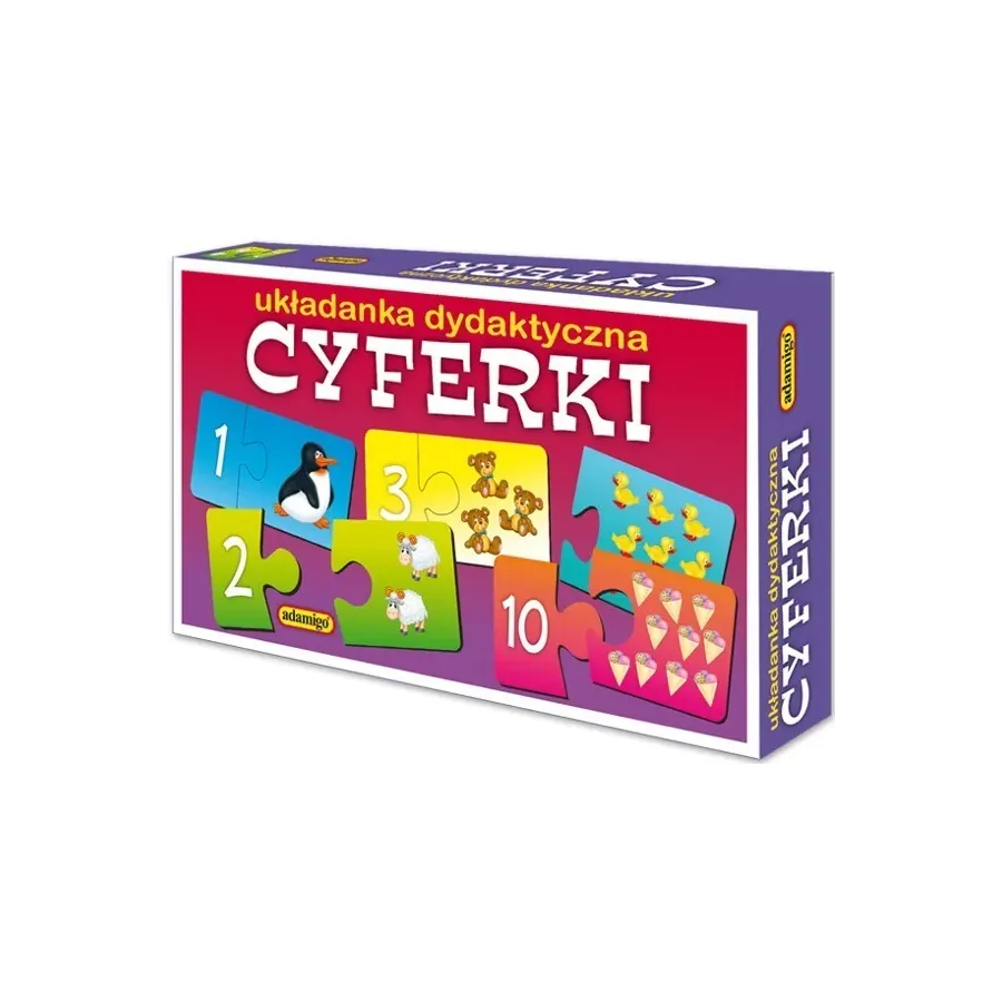 Układanka puzzlowa Cyferki