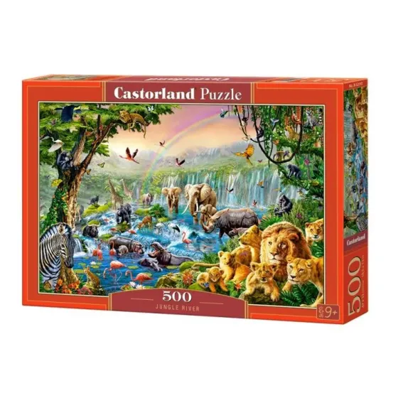Puzzle 500 elementów Rzeka w dżungli