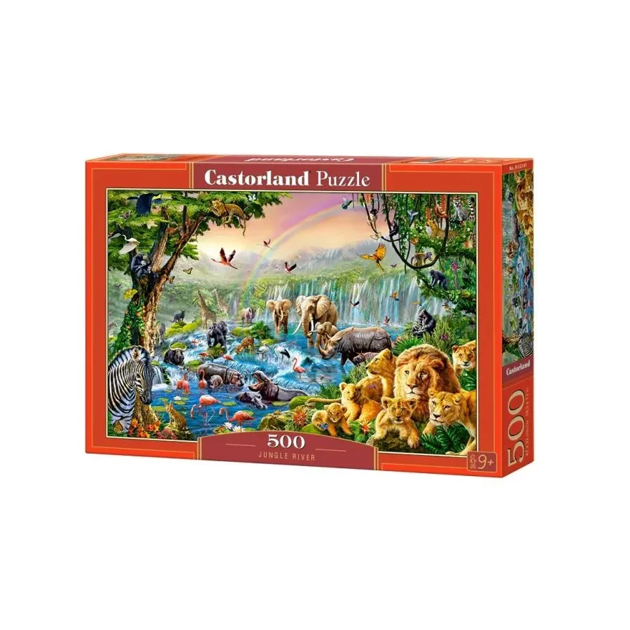 Puzzle 500 elementów Rzeka w dżungli