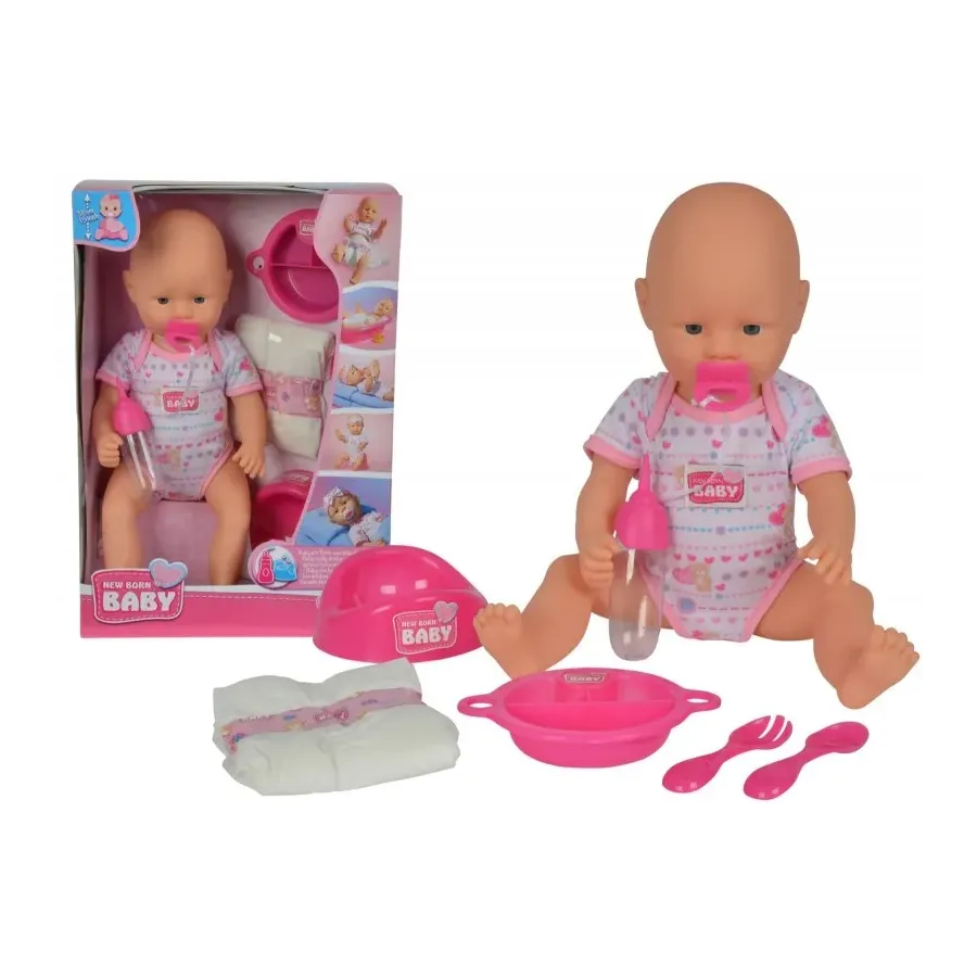 New Baby Born Bobas z akcesoriami, gumowa