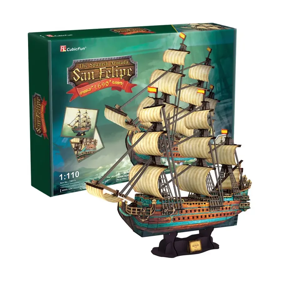 Puzzle 3D Żaglowiec The Spanish ArmadaSan Felipe