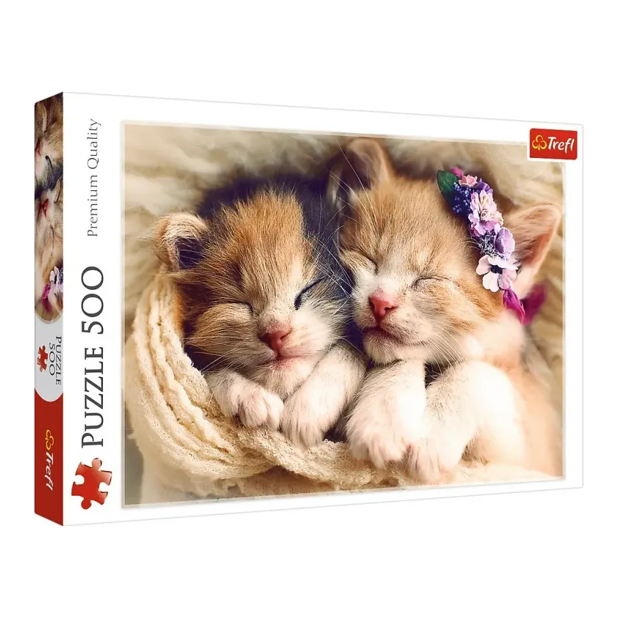 500 Elementów Śpiące kotki