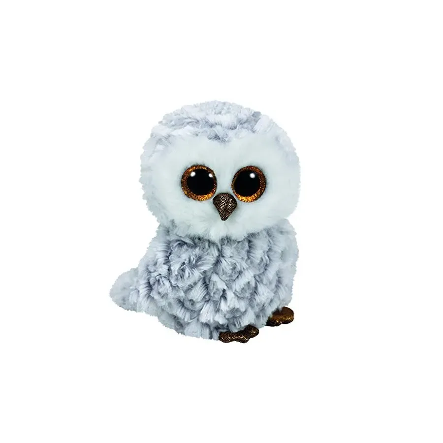 Maskotka TY Beanie Boos Owlette - biała sowa, 15 cm
