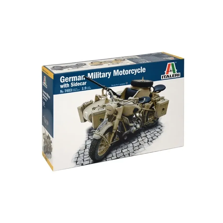 German military motorcycle with sidecar