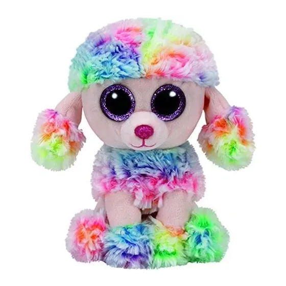 Maskotka TY Beanie Boos Poofie - wielobarwny pudel, 15 cm