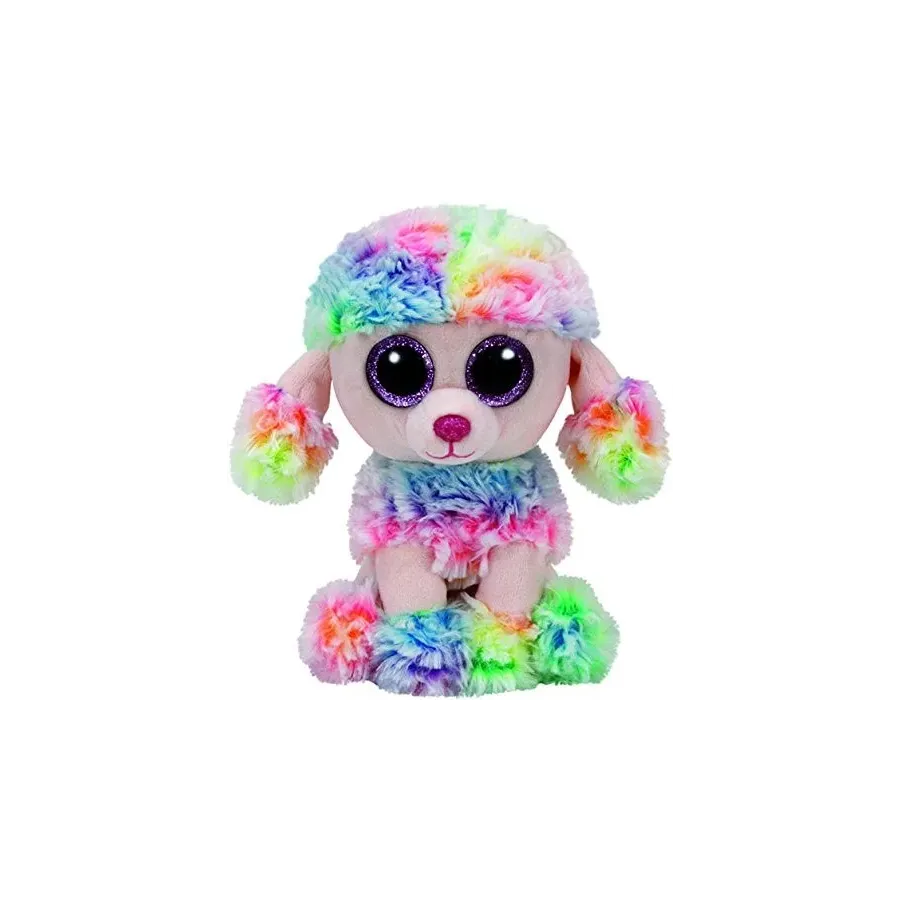 Maskotka TY Beanie Boos Poofie - wielobarwny pudel, 15 cm