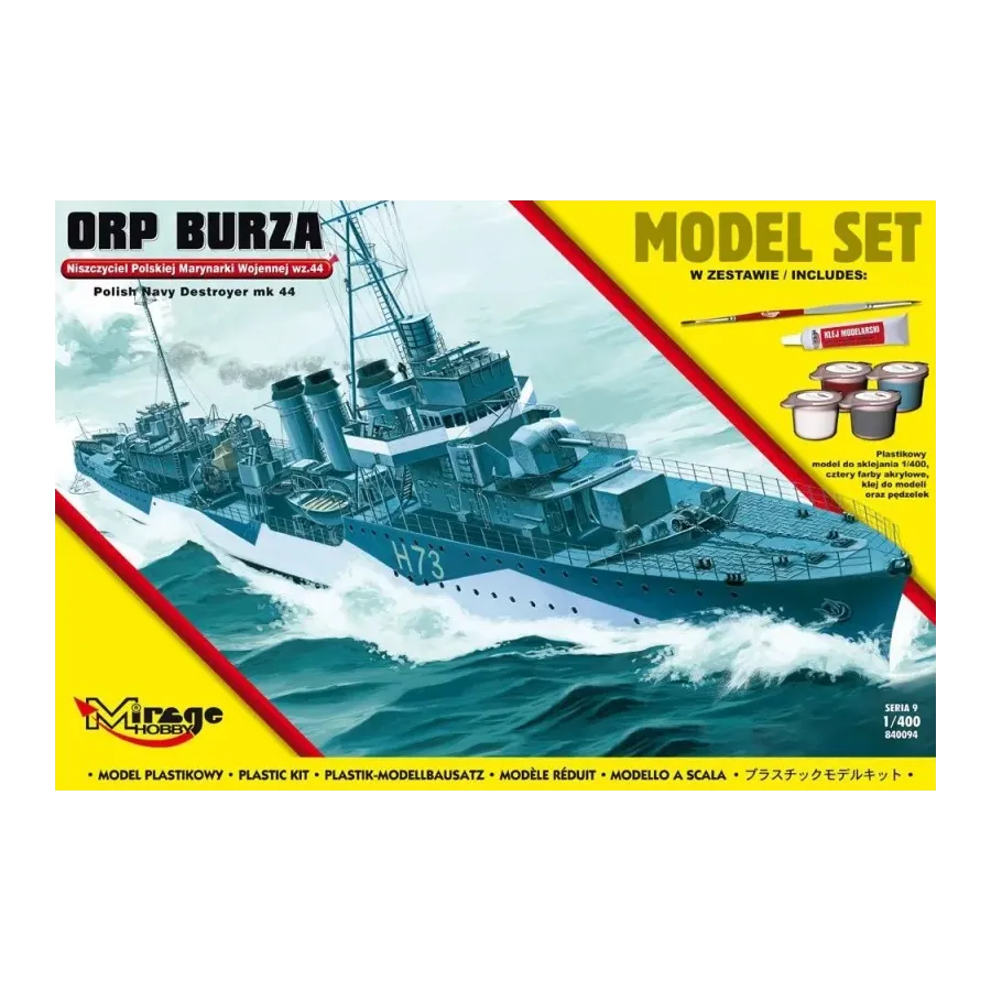 ORP 'Burza' wz.44 Polski Niszczyciel II WŚ