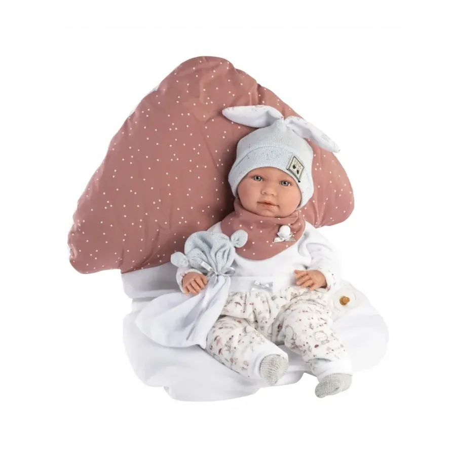 Lalka Mimi z dźwiękami 42 cm, płacze i mówi mama, papa