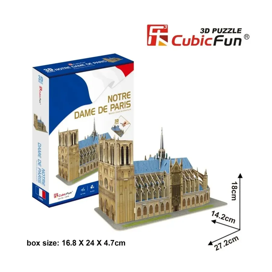 Puzzle 3D Katedra Notre Dame