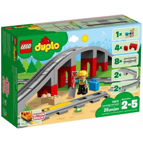 Klocki DUPLO 10872 Tory kolejowe i wiadukt