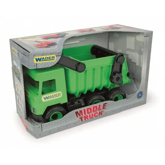 Wywrotka zielona Middle Truck w kartonie