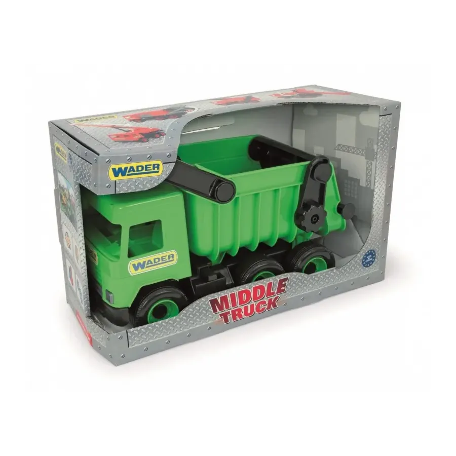 Wywrotka zielona Middle Truck w kartonie