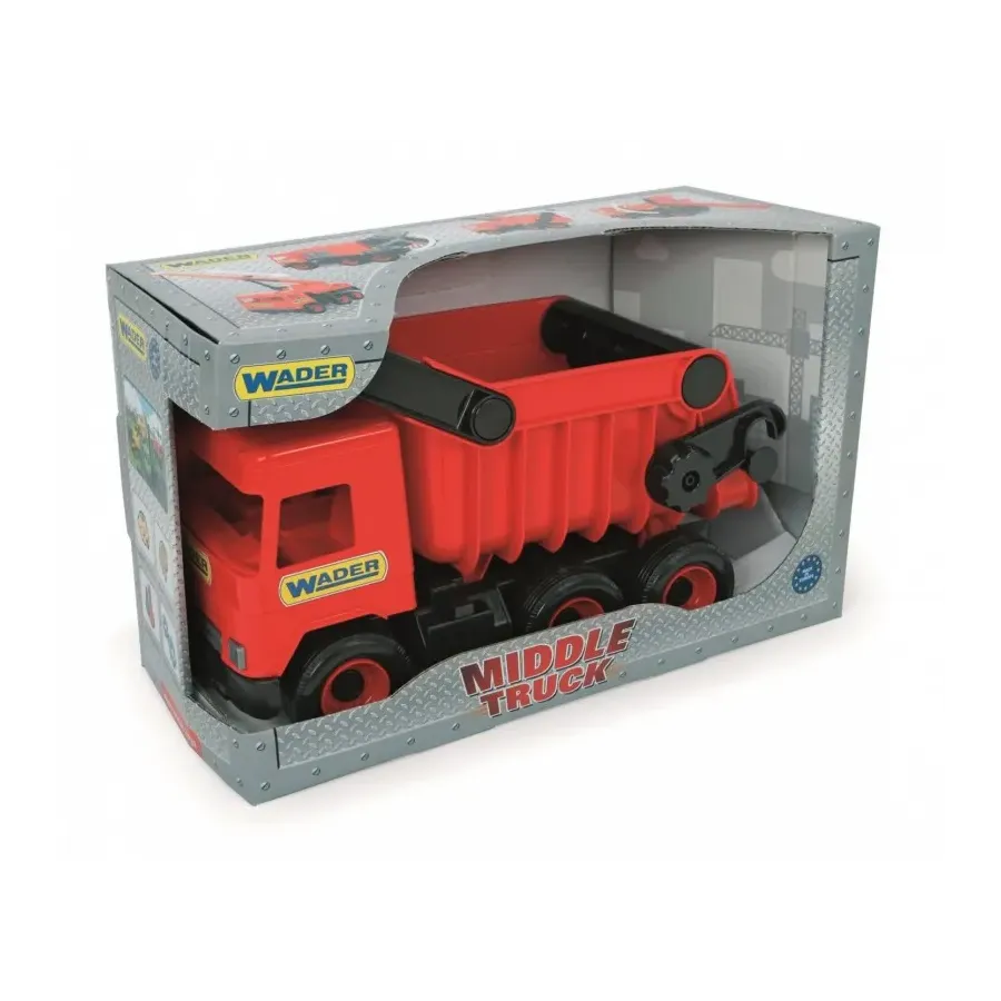 Wywrotka czerwona Middle Truck w kartonie