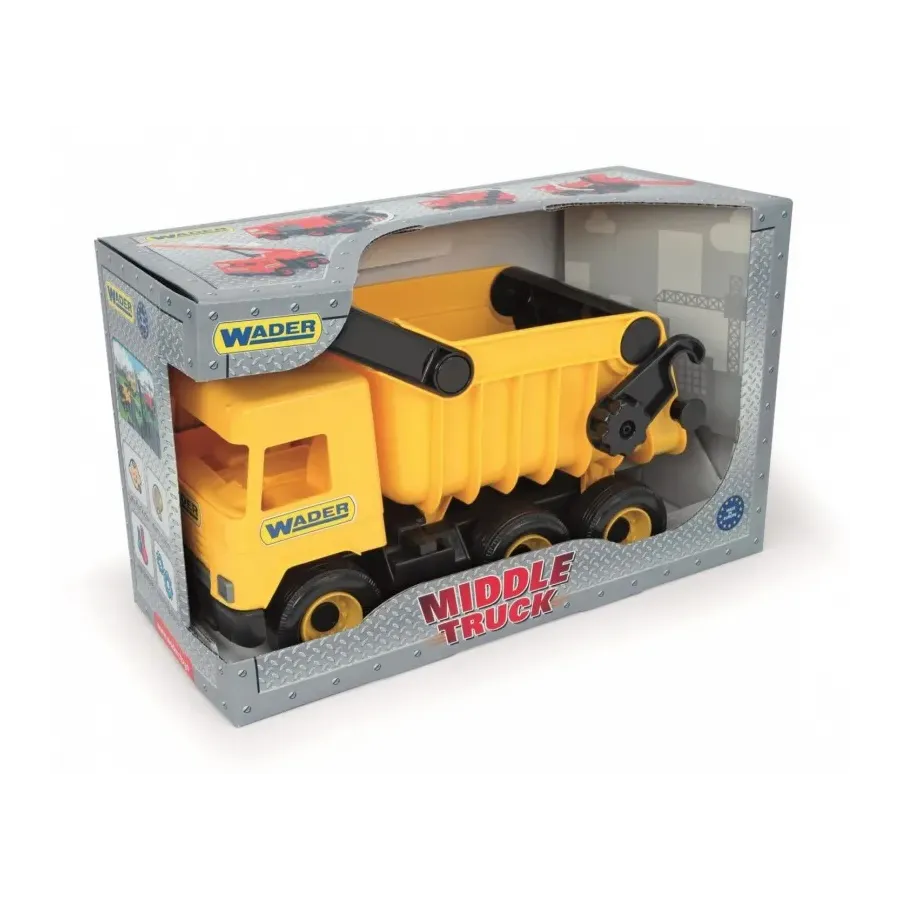 Wywrotka żółta 38 cm Middle Truck w kartonie