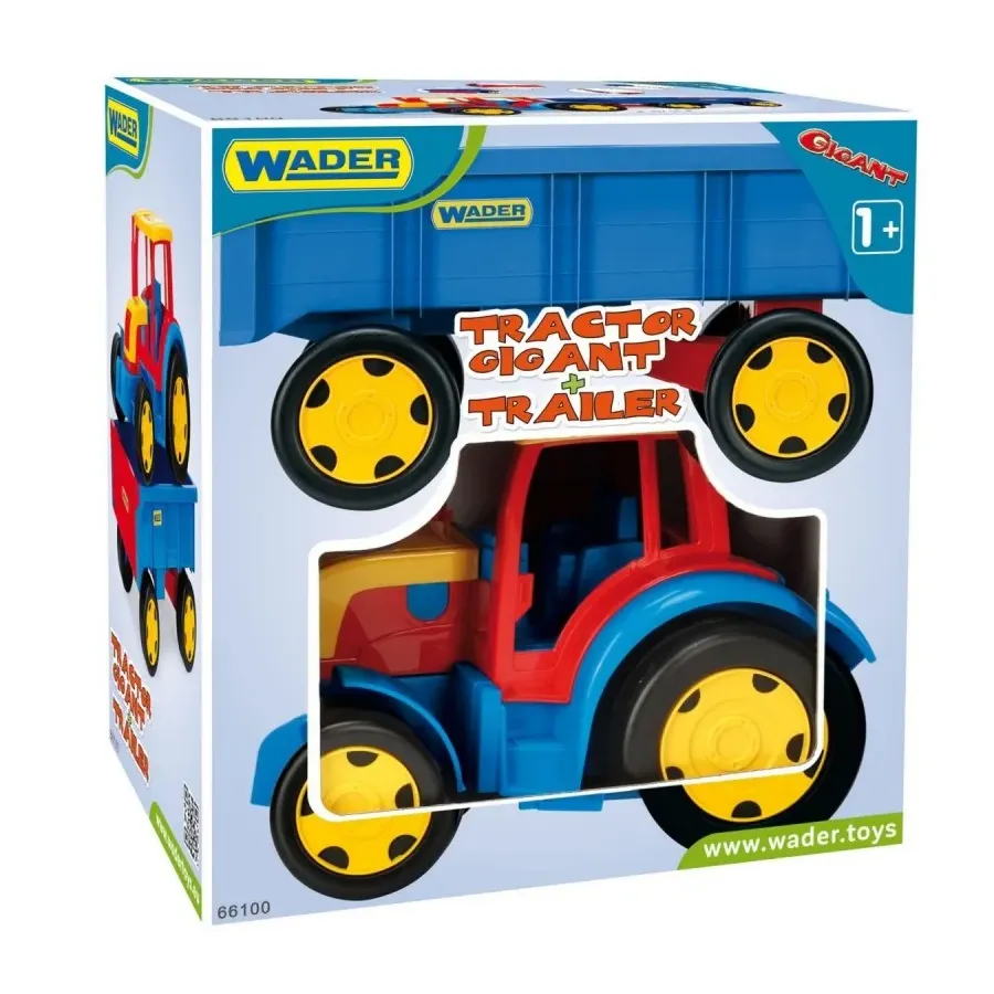 Traktor z przyczepą 120 cm Gigant pudełko