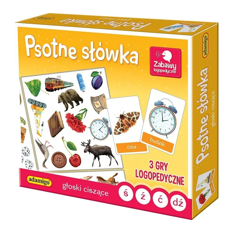 Gra Psotne słówka - Głoski ciszące