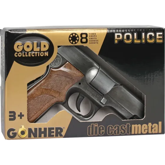 Metalowy pistolet policyjny