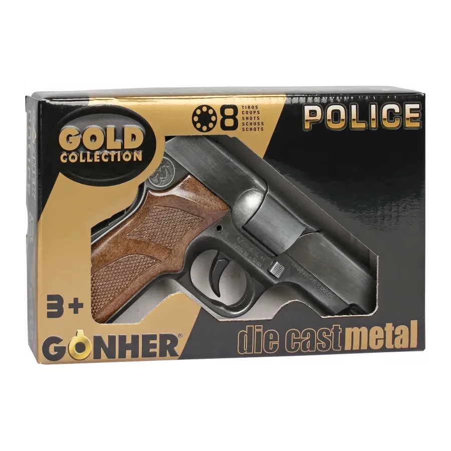 Metalowy pistolet policyjny