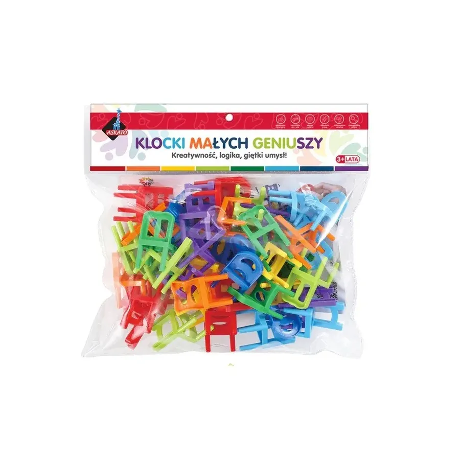 Klocki krzesełka 40 elementów
