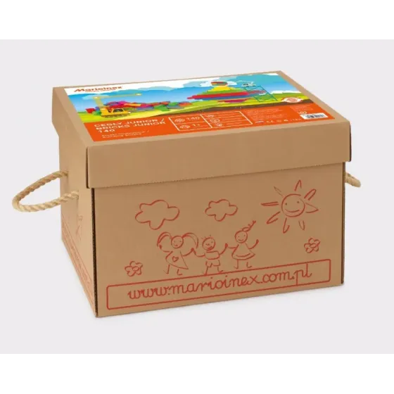 Klocki Budowlane Cegla Junior 140 elementów