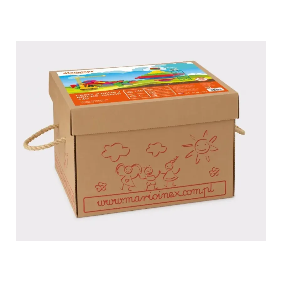 Klocki Budowlane Cegla Junior 140 elementów