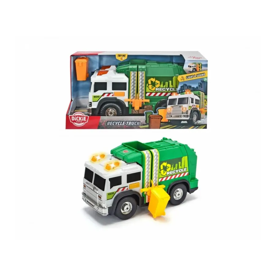 Śmieciarka zielona 30 cm