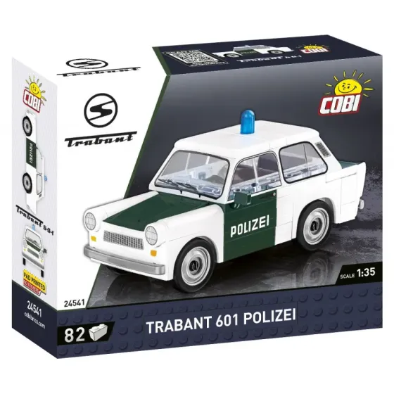 Klocki Cars Trabant 601 Polizei