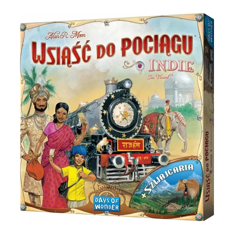 Gra Wsiąść do pociągu Kolekcja Map 2 - Indie i Szwajcaria