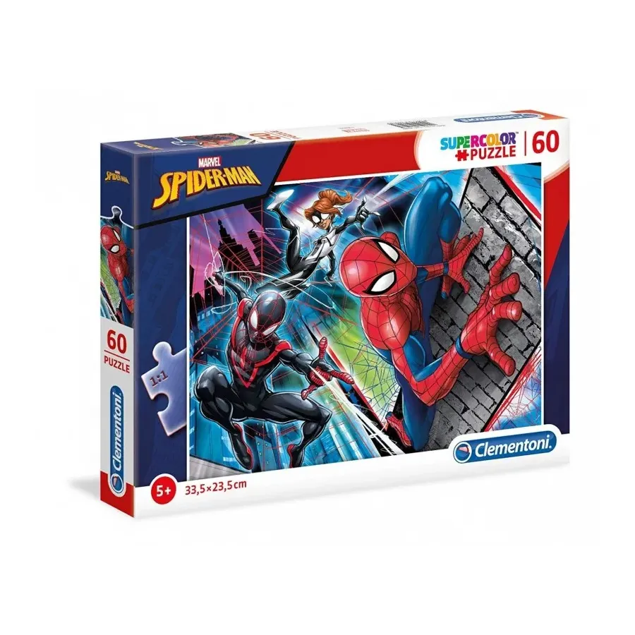 Puzzle 60 elementów Super Kolor - Spider-Man