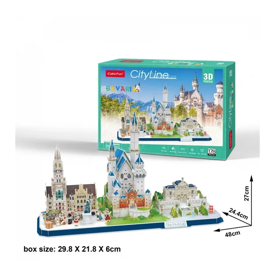 Puzzle 3D City Line Bawaria