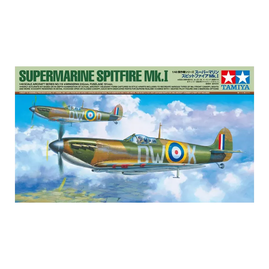 Model plastikowy Samolot Supermarine Spitfire Mk.I