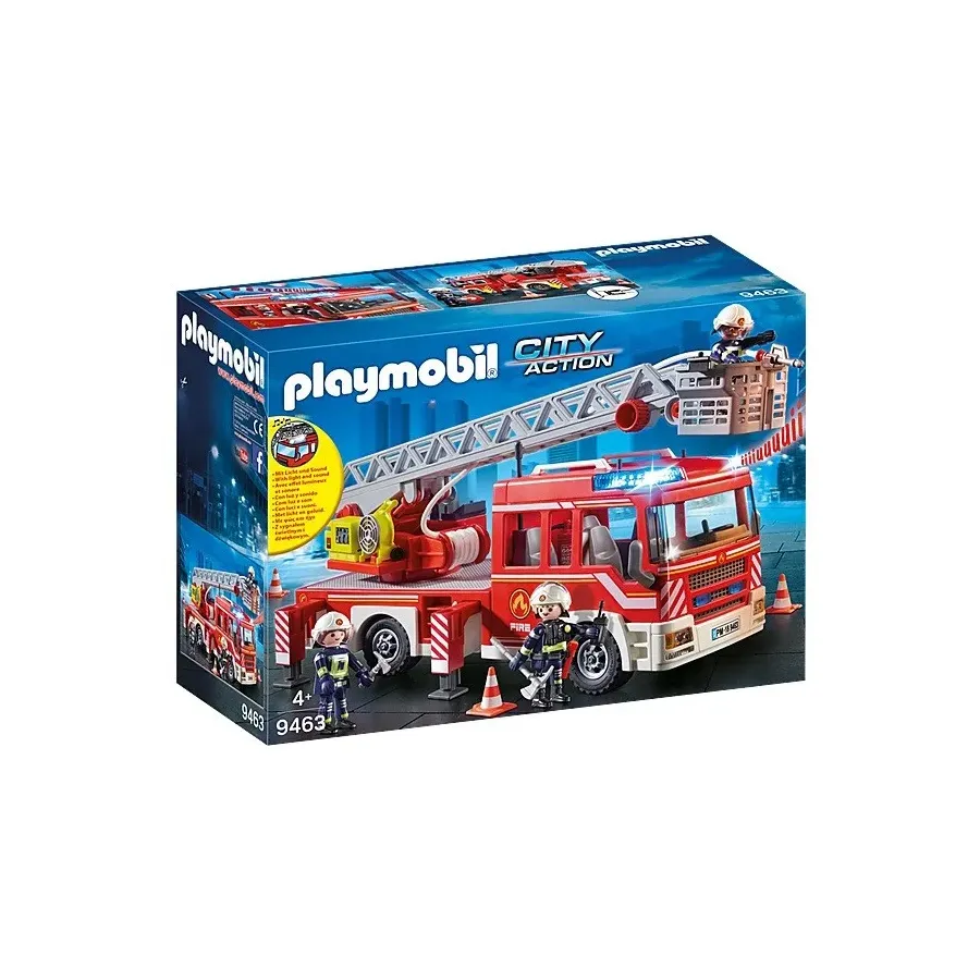 Zestaw z figurkami City Action 9463 Samochód strażacki z drabiną