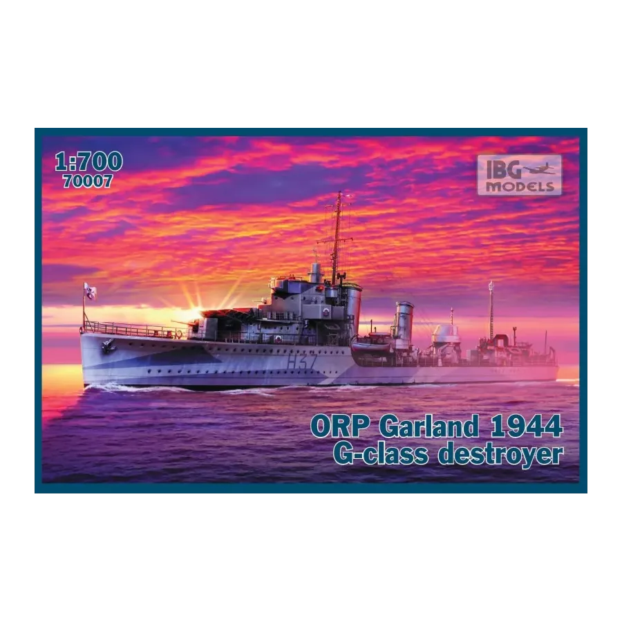 Model plastikowy ORP Garland 1944 G-class Niszczyciel