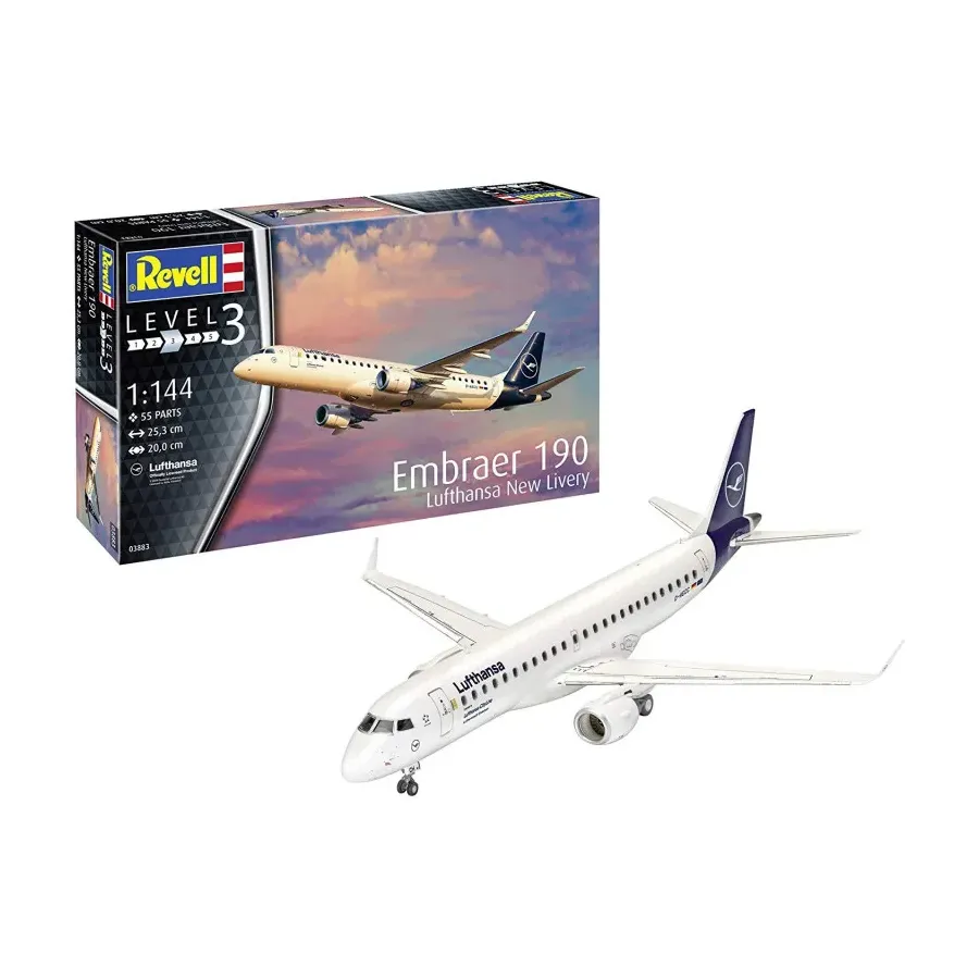 Model plastikowy Embraer 190 Lufthansa New Livery