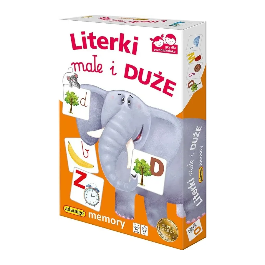 Gra Memory Literki małe i duże