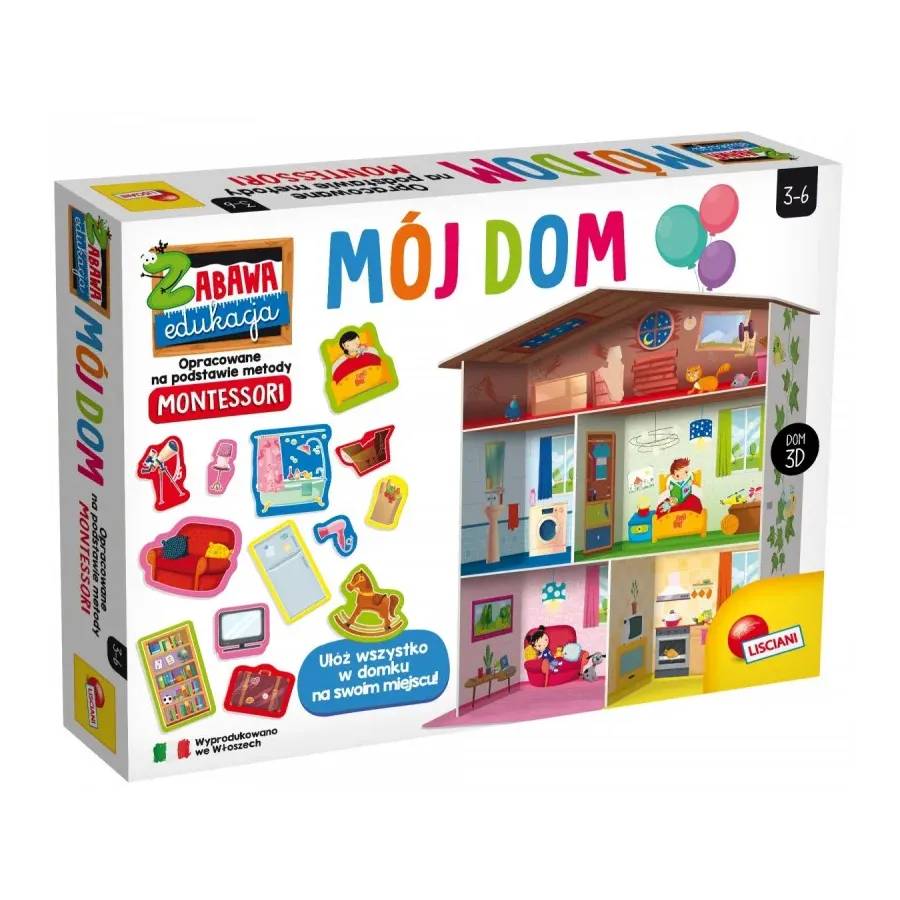 Gra edukacyjna Montessori Maxi mój dom