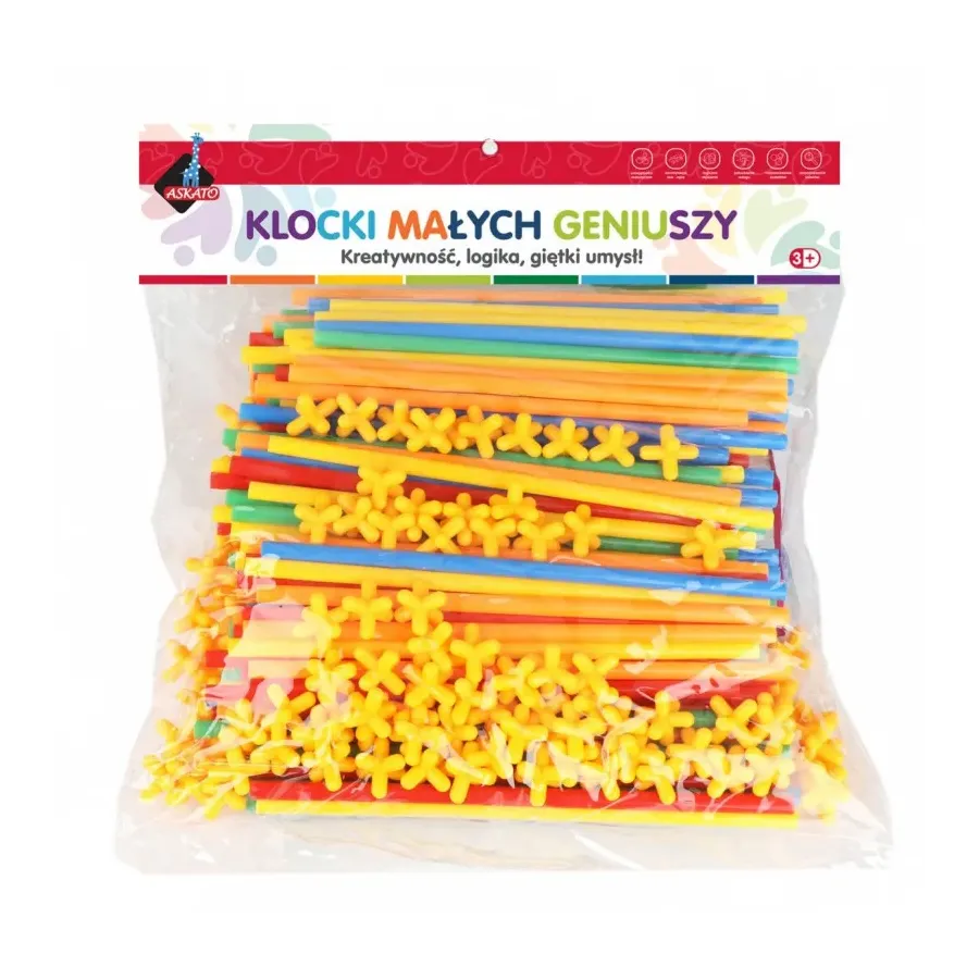 Klocki słomki 300 elementów