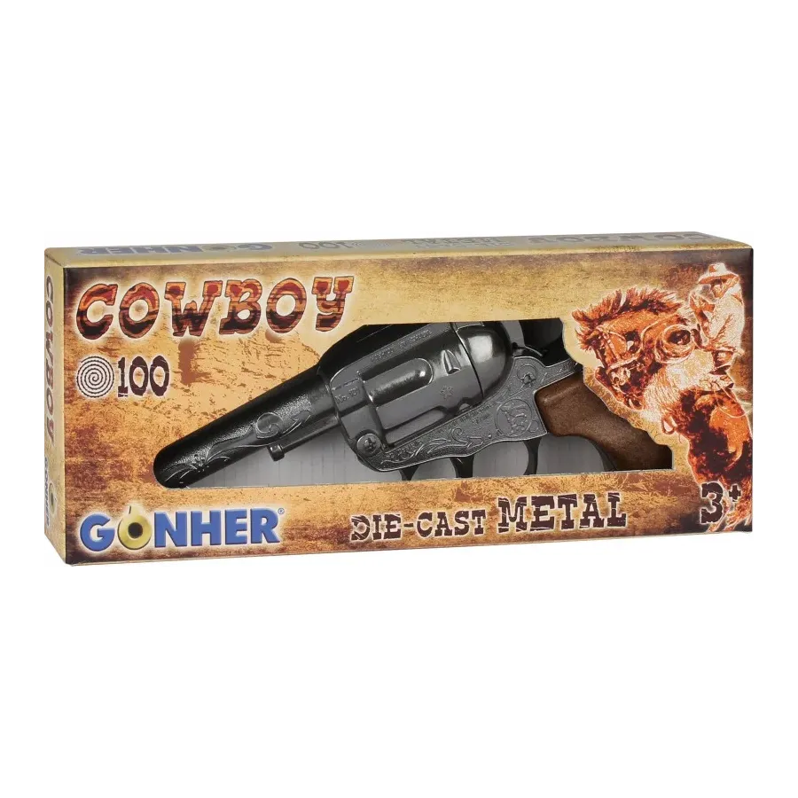 Rewolwer kowbojski metalowy Gonher