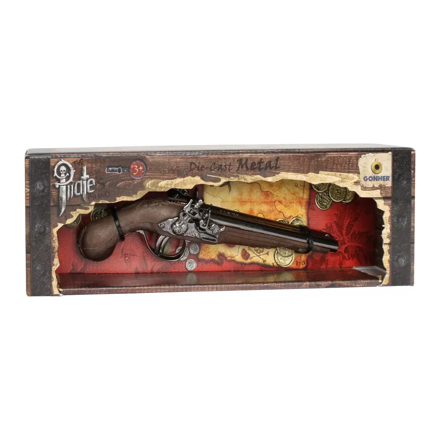 Metalowy pistolet pirata