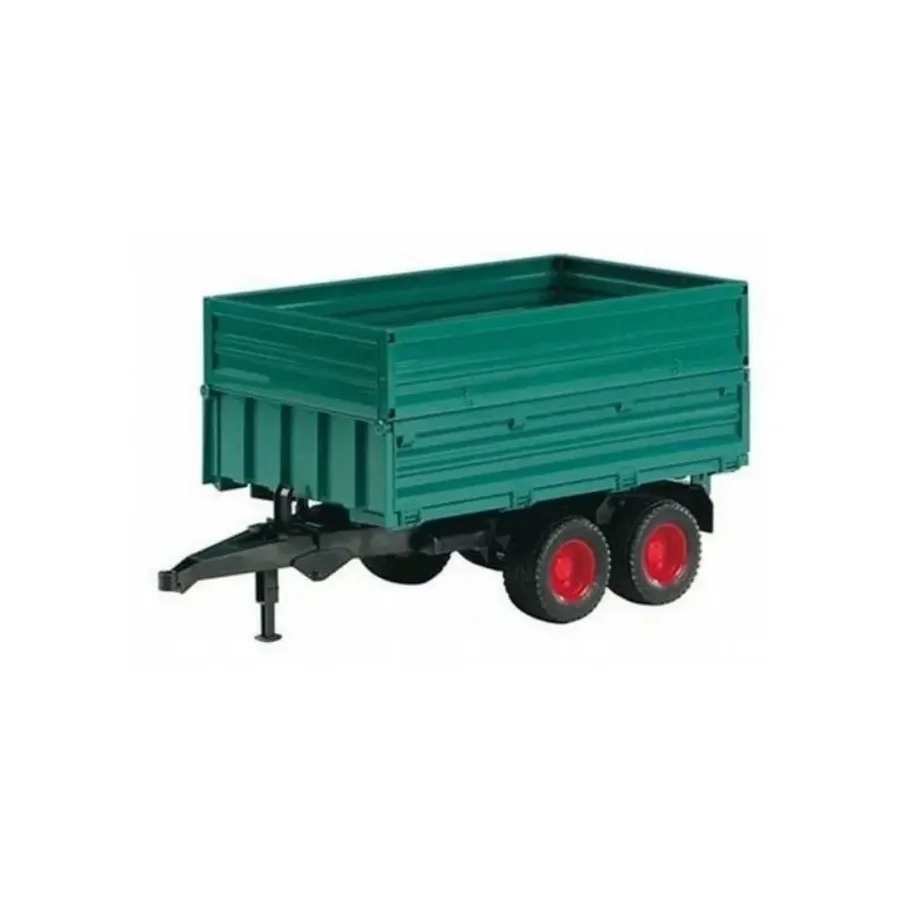 Przyczepa dwuosiowa z podwyższonymi burtami